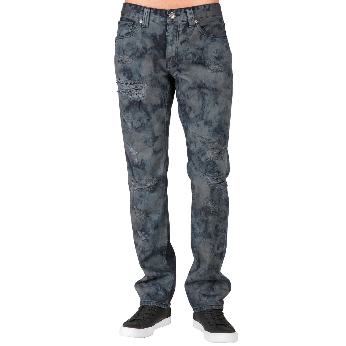 【BAON】Lukatsu Washed Black Blue Pants LV155504-2828MNSTRUCK-
