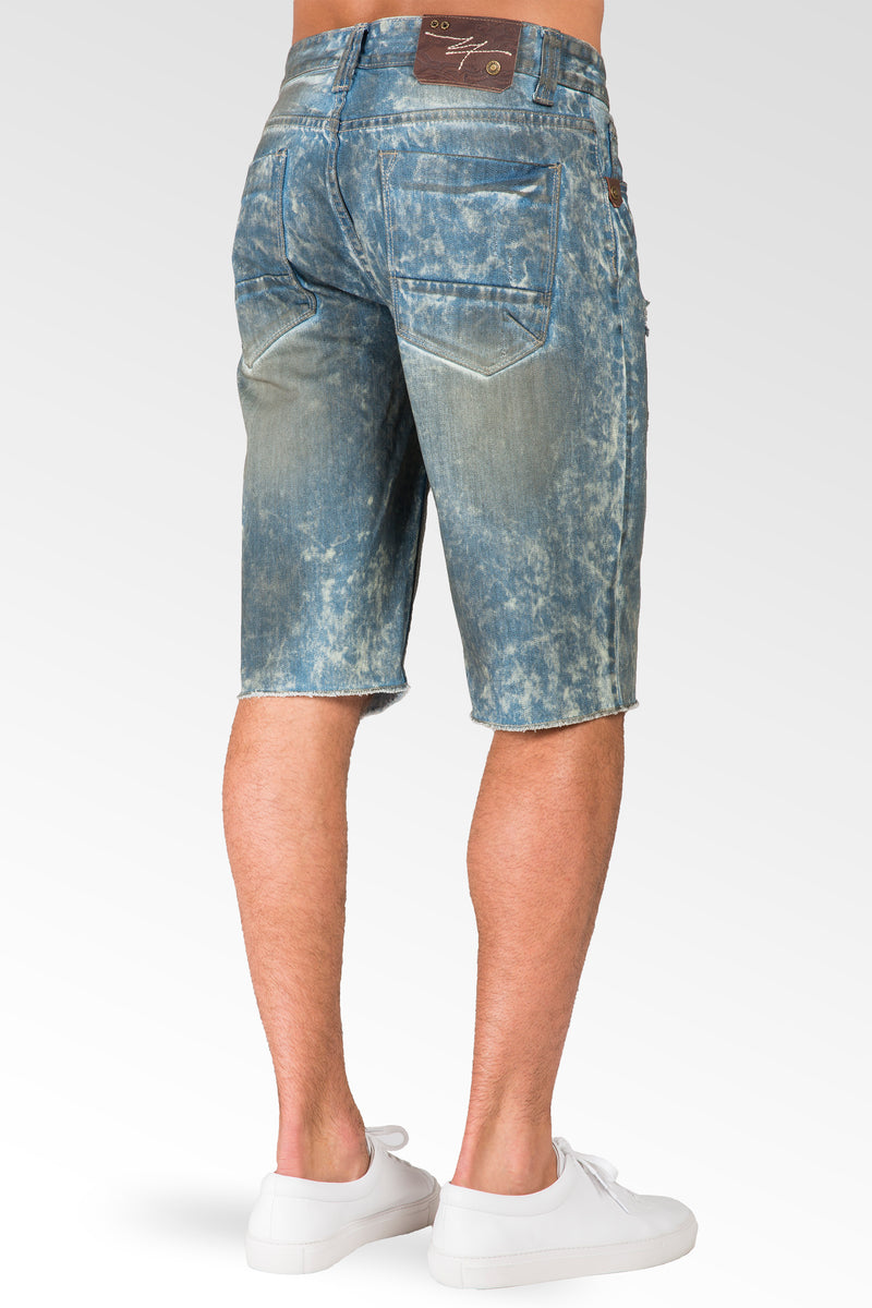 【BOK PLACE】Cutting Dirty Washing Damage Denim Shorts LV155554-1804RESIDEW-