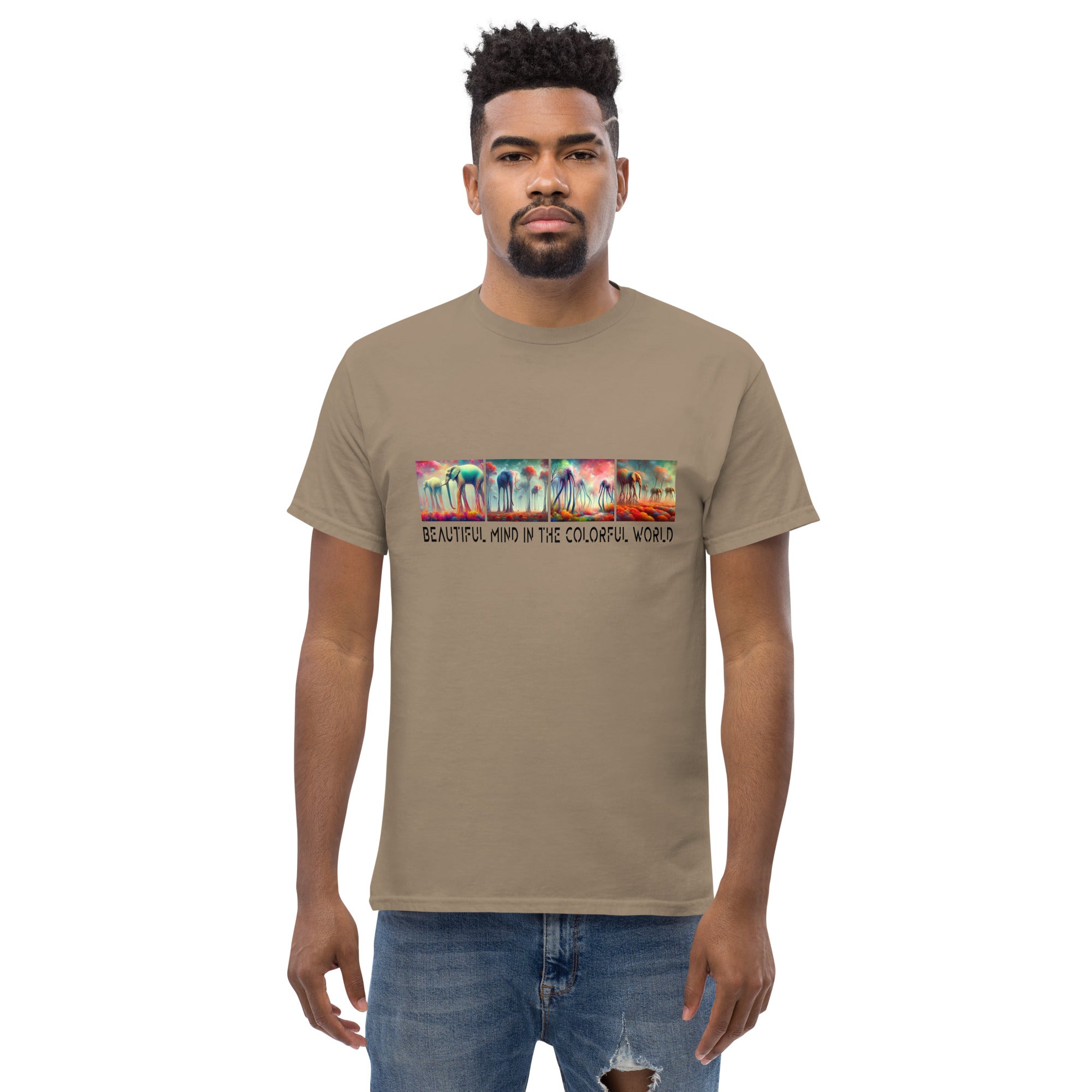 BEAUTIFUL MIND IN THE COLORFUL WORLD Men's classic tee