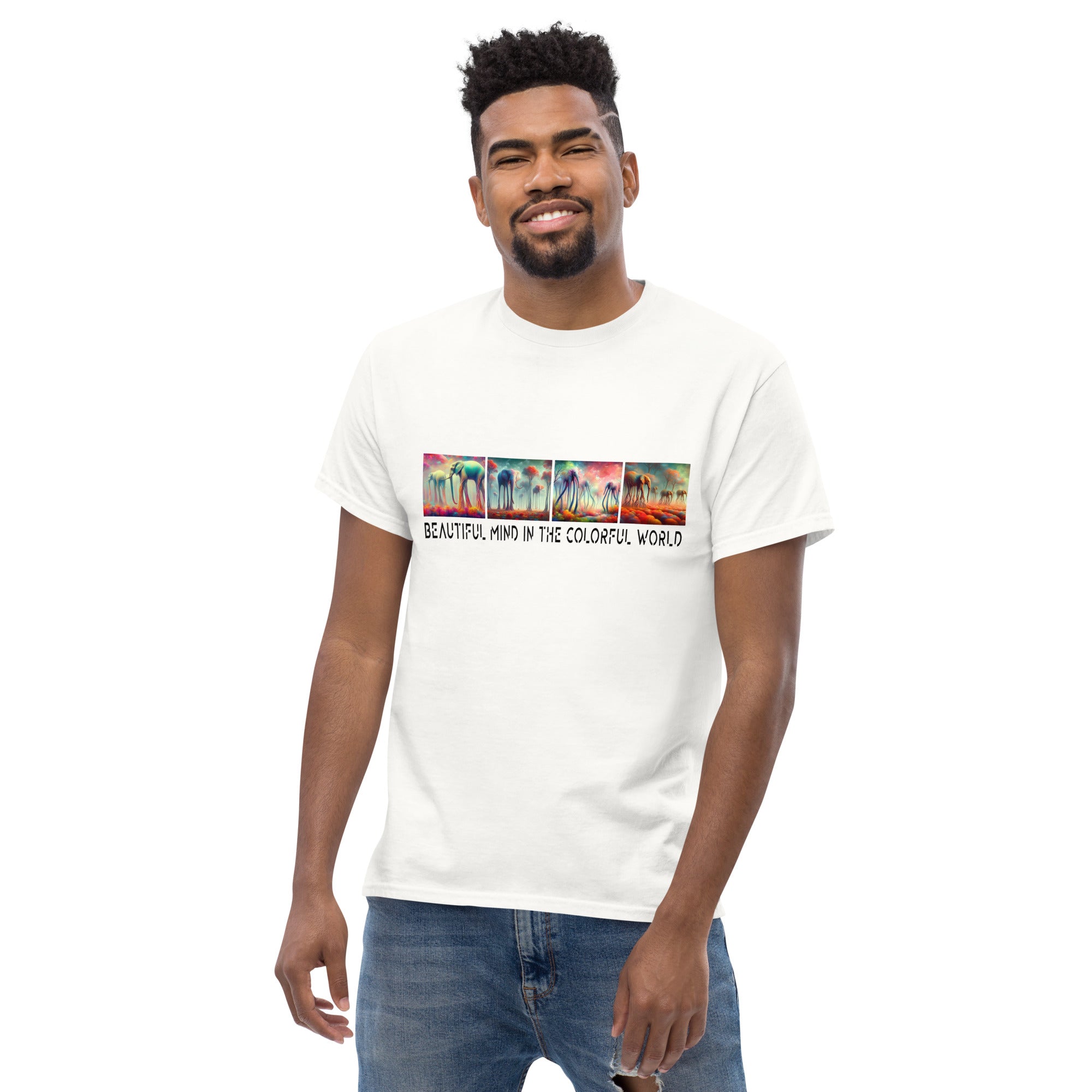 BEAUTIFUL MIND IN THE COLORFUL WORLD Men's classic tee