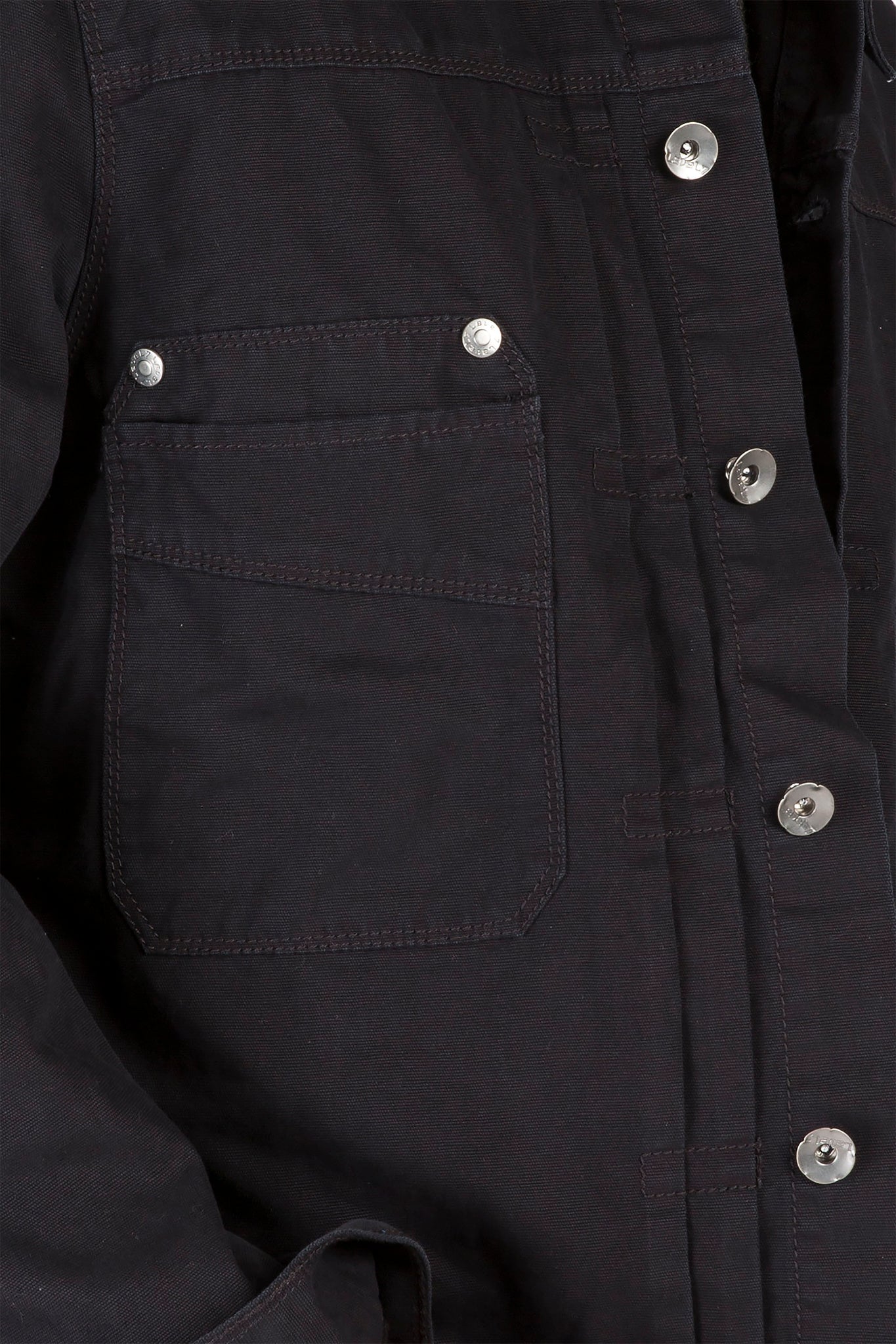 Black Heavy Canvas Trucker Jacket 100% Cotton Rugged & Stylish