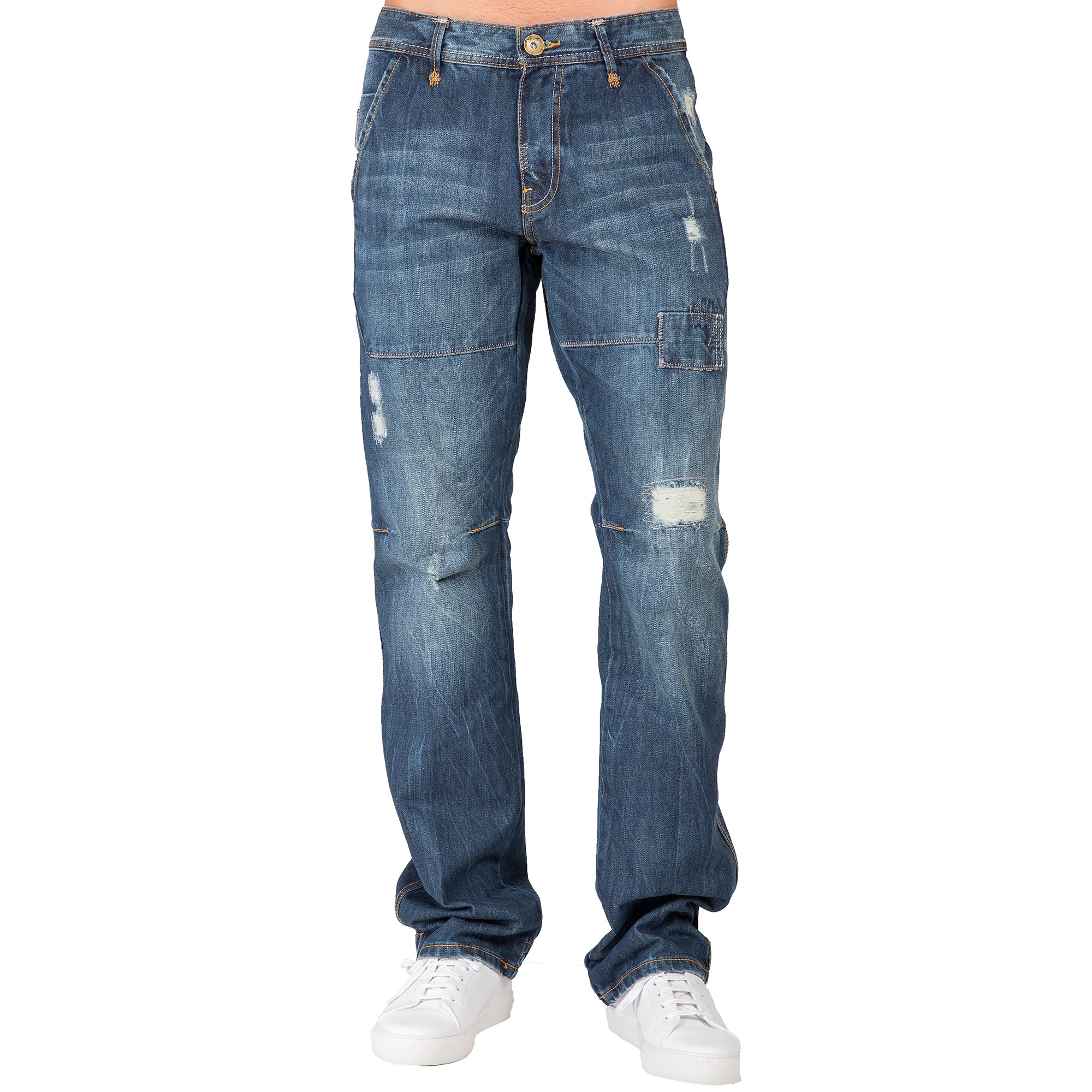 Men's Jeans Straight Pocket Jeans Men's Performance Straight