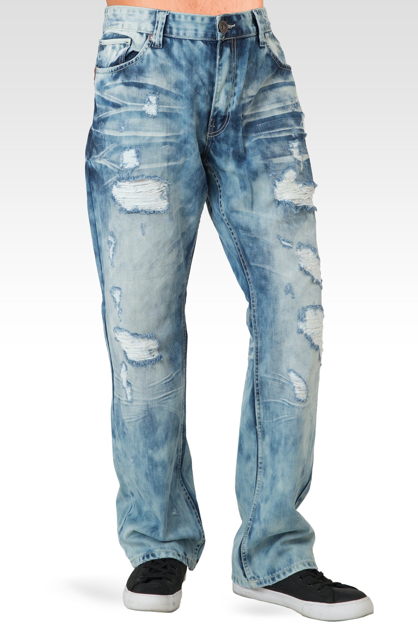 Level 7 Men's Slim Straight Light Paint Splatter Wash 5 Pocket jeans  Premium Denim – Level 7 Jeans