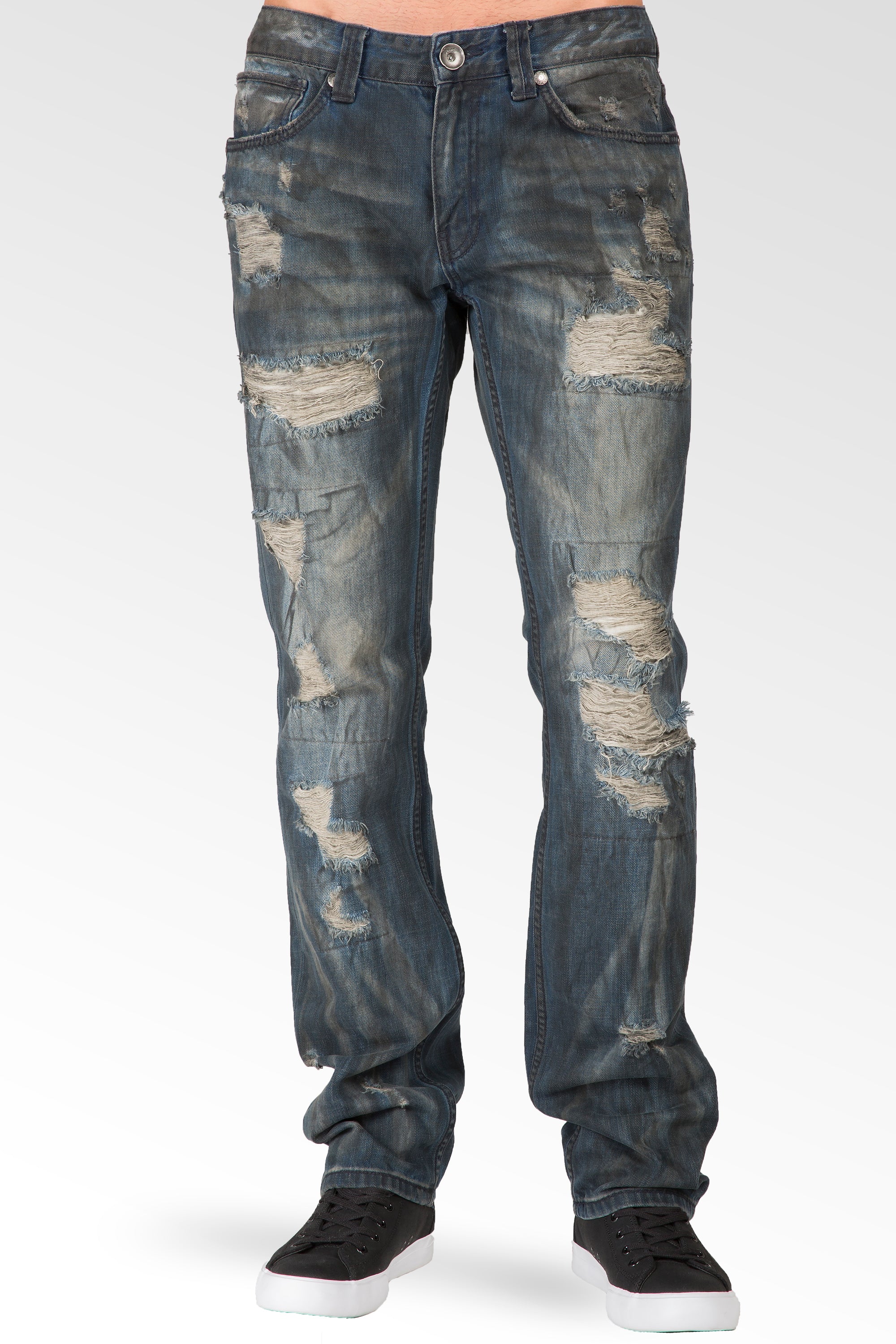 Level 7 Men's Slim Straight Light Paint Splatter Wash 5 Pocket jeans  Premium Denim – Level 7 Jeans