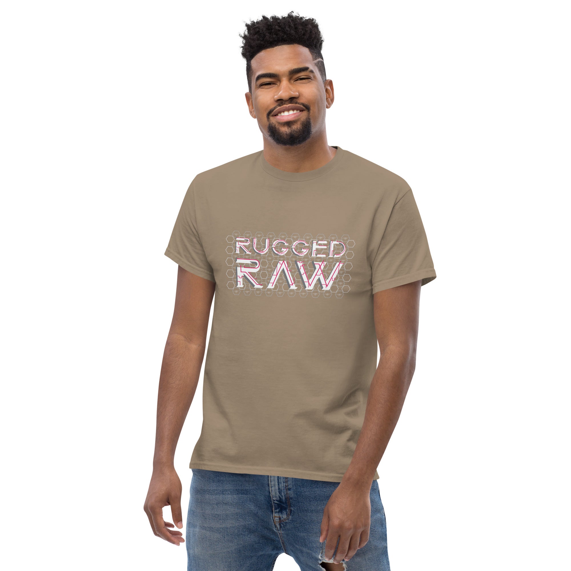 Men's " RUGGED RAW " Graphic T-Shirt