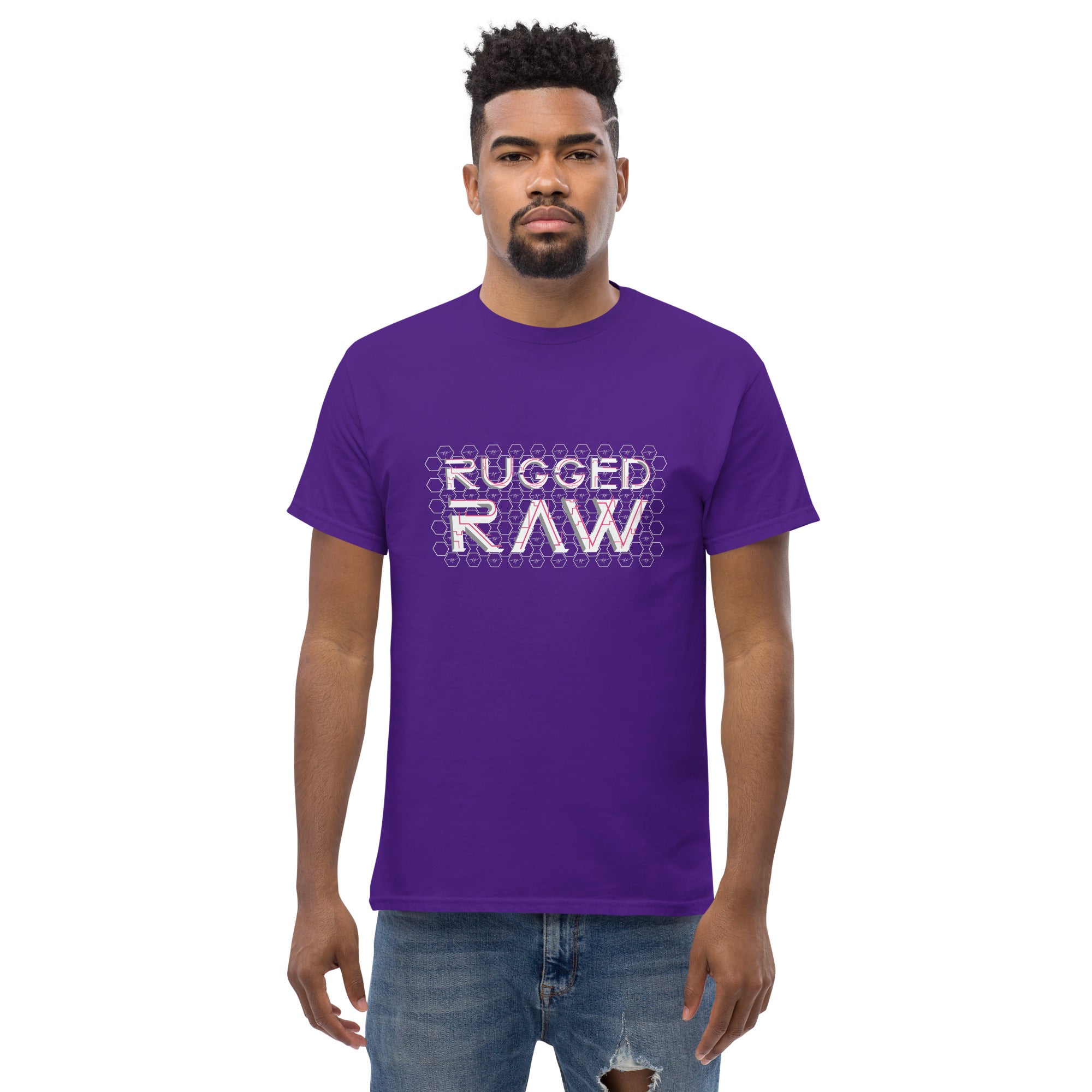 Men's " RUGGED RAW " Graphic T-Shirt