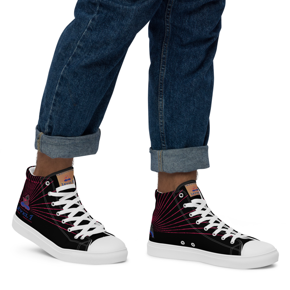 Men’s " The Gods Like Jeans " high top canvas shoes